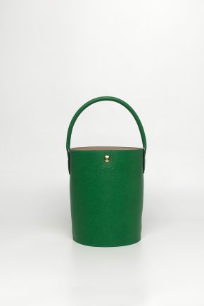 Cowhide Leather Bucket Bag/shoulder Bag