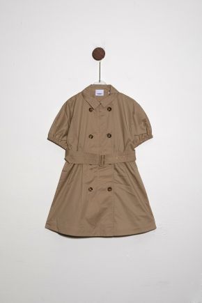 Stretch Cotton Trench Dress/trench Coat